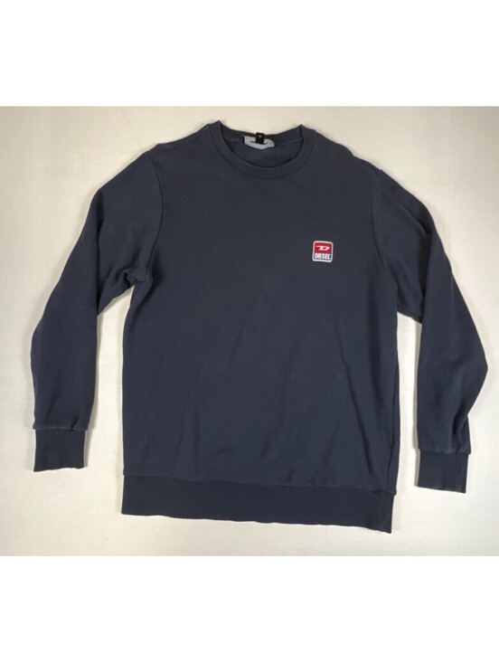 DIESEL Other - Diesel Men's M Blue Logo Patch Long Sleeve Crewneck Sweatshirt